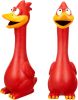 1 Pcs Horse Toys Latex Squeaky Squeeze Chicken Squeak Turkey Balls for Play Fake Screaming Chicken Toys for Horses Soccer Ball for Reduce Separation A