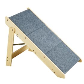 VEVOR Wooden Pet Steps, Convertible 2-in-1 Dog Staircase & Ramp for Access to Beds, Sofas, and Vehicles, Three-Step Design Supports Pets up to 150 lbs