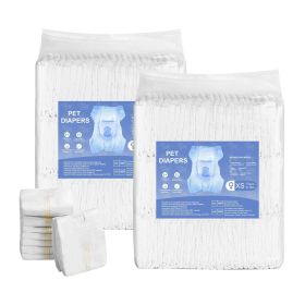 VEVOR Disposable Dog Diapers, Super Absorbent Female Dog Diapers, 360Â° Leak-Proof Female Doggy Pet Diaper with Wetness Indicator for Heat Period (Style: Female Dog Diapers, size: X-Small (144 Count))
