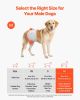 VEVOR Disposable Male Dog Diapers, Super Absorbent Male Dog Wraps, 360 Â° Leak-Proof Belly Bands with Wetness Indicator for Doggies in Heat, Training